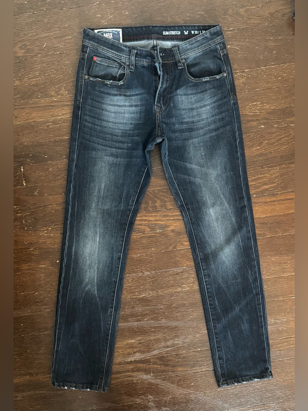MBX Slim Stretch Dark Wash Men’s Jeans 30x30